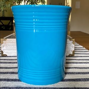 Fiestaware Utensil Crock Peacock Blue